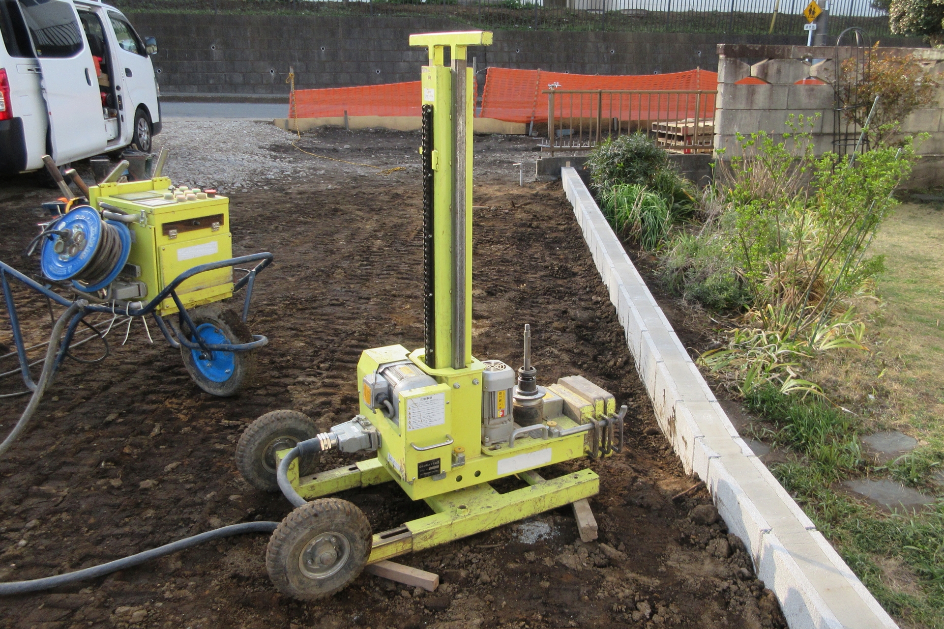 新築前の地盤調査(神奈川県横浜市内)