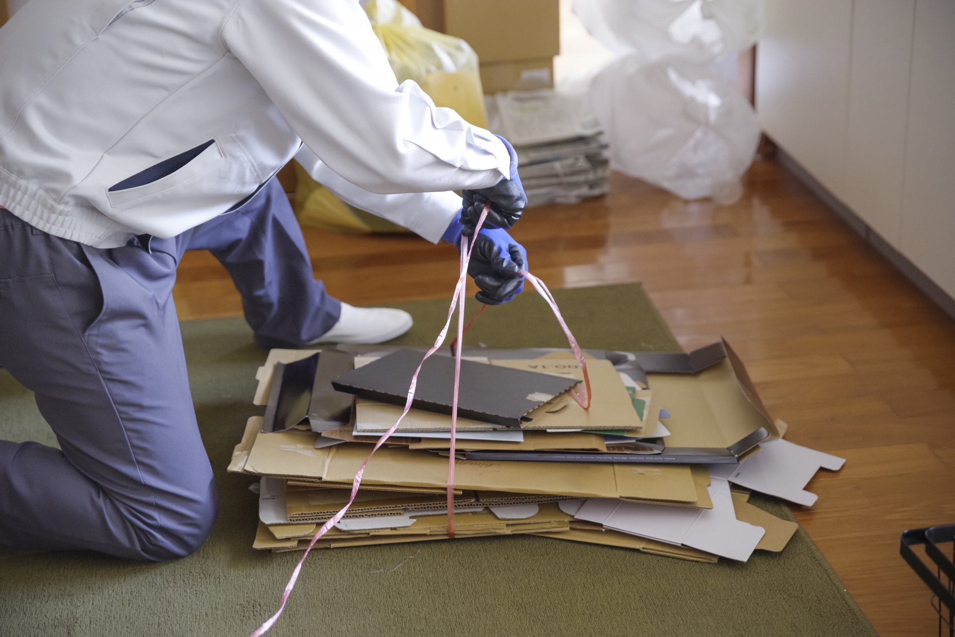 実家の片付けと不用品の分別作業